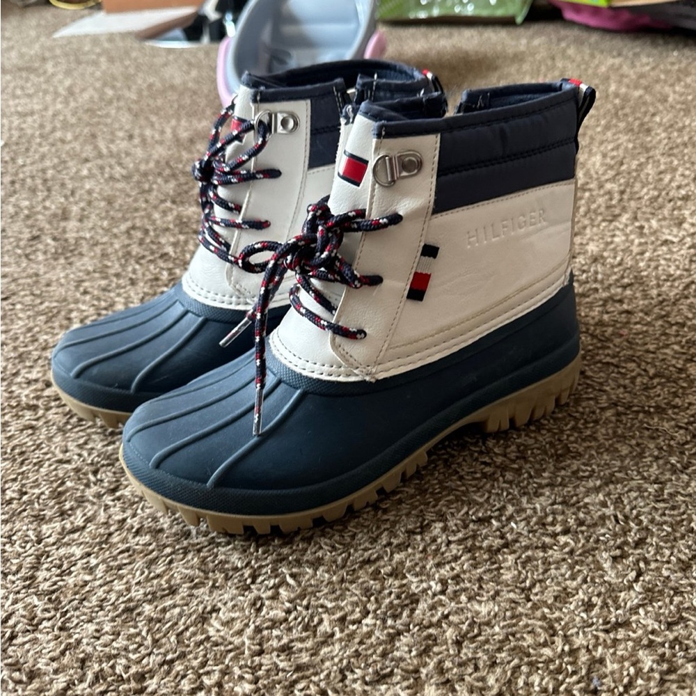 Tommy Hilfiger Kids' Blue and White Rain Boots